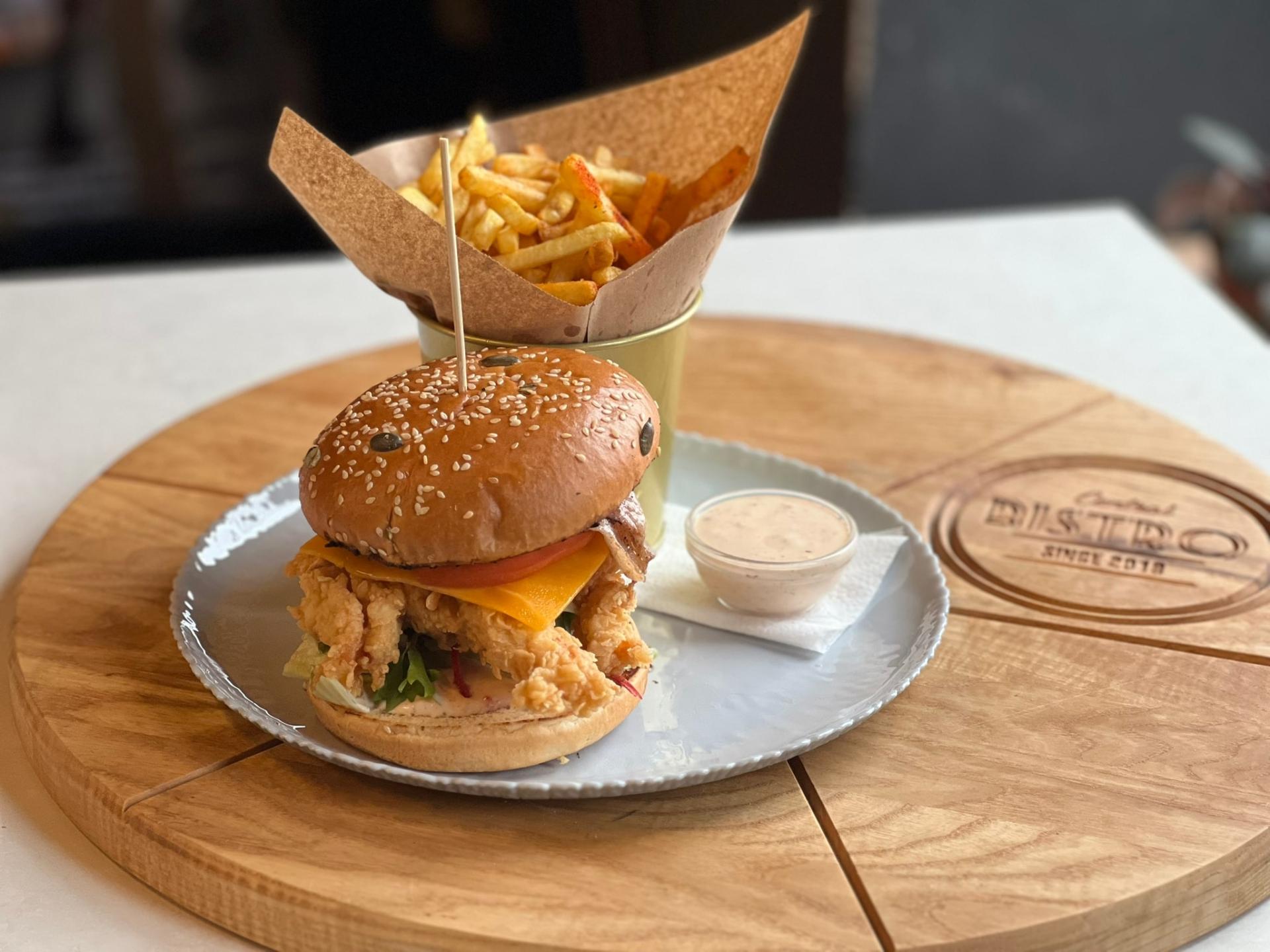 Crispy burger